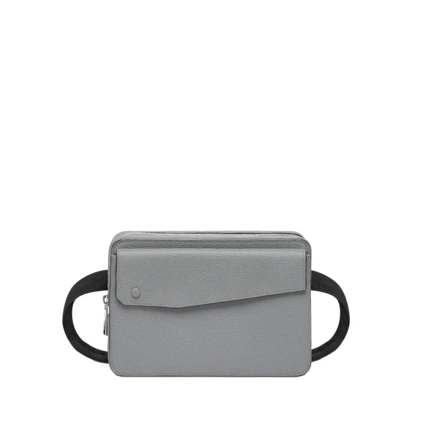 Valextra Pocket Bum Bag in Fog Grey | Men Bags | Luxury Shoes 
