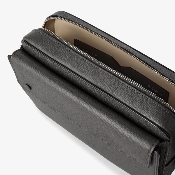 Valextra Pocket Bum Bag in Smokey Grey | Men Bags | Luxury Shoes 