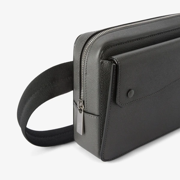 Valextra Pocket Bum Bag in Smokey Grey | Men Bags | Luxury Shoes 