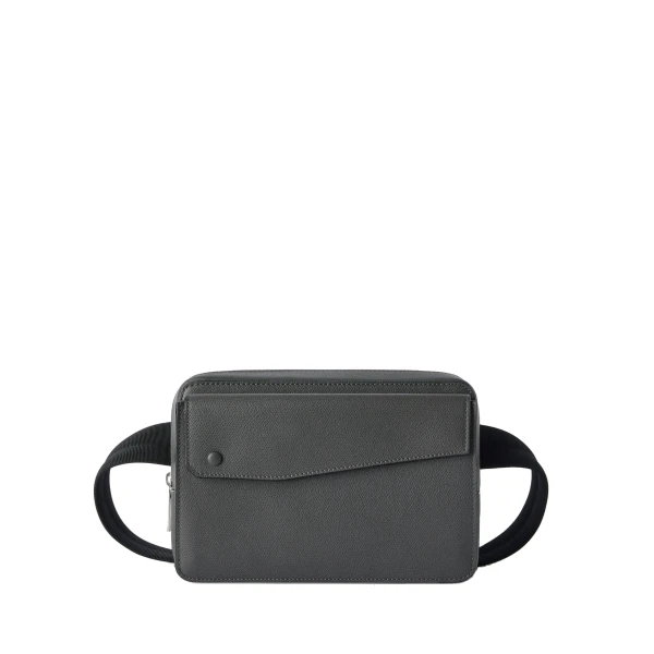 Valextra Pocket Bum Bag in Smokey Grey | Men Bags | Luxury Shoes 