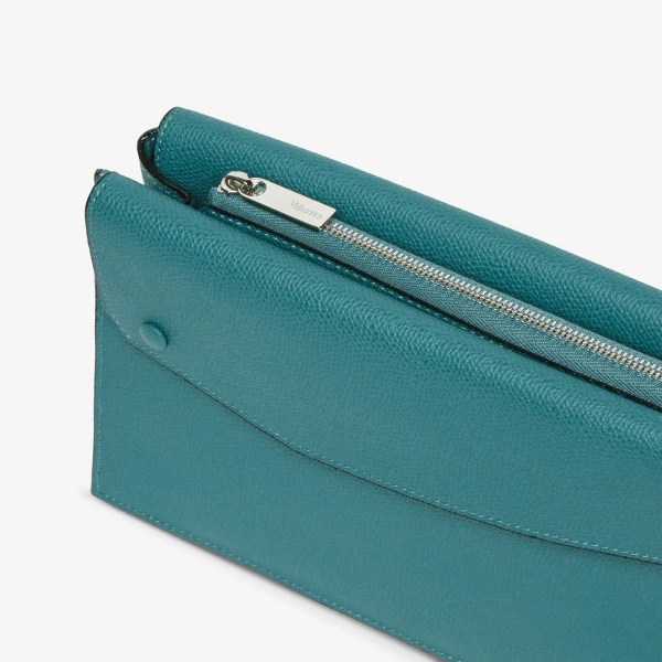 Valextra Pocket Crossbody Bag in Bottle Green | Men Bags | Luxury Shoes 