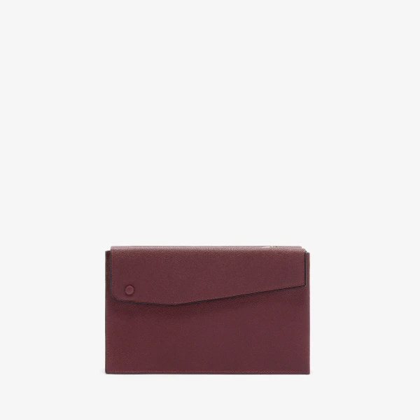 Valextra Pocket Crossbody Bag in Claret Red | Men Bags | Luxury Shoes 