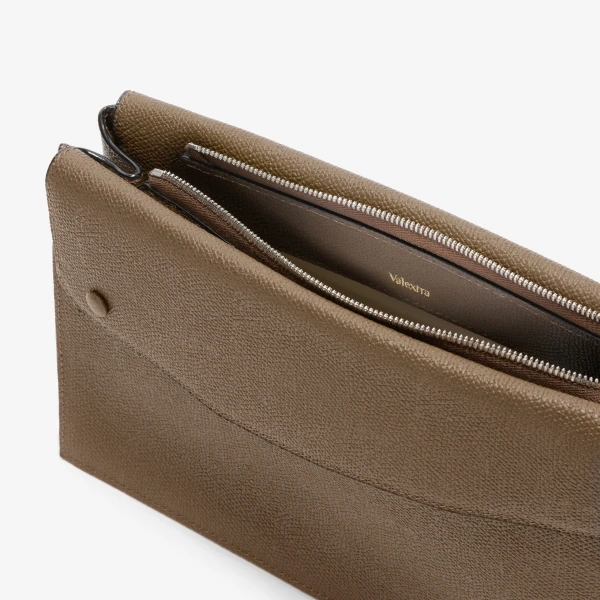 Valextra Pocket Crossbody Bag in Khaki | Men Bags | Luxury Shoes 