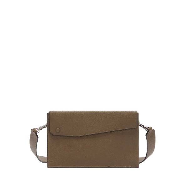 Valextra Pocket Crossbody Bag in Khaki | Men Bags | Luxury Shoes 