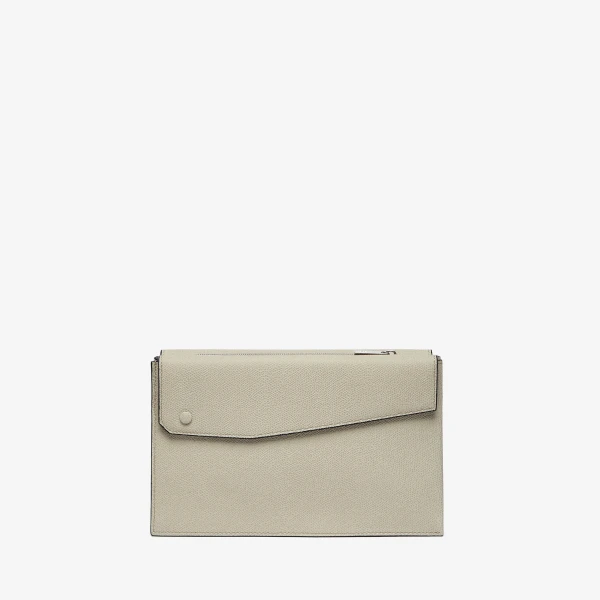 Valextra Pocket Crossbody Bag in Linen Grey | Men Bags | Luxury Shoes 