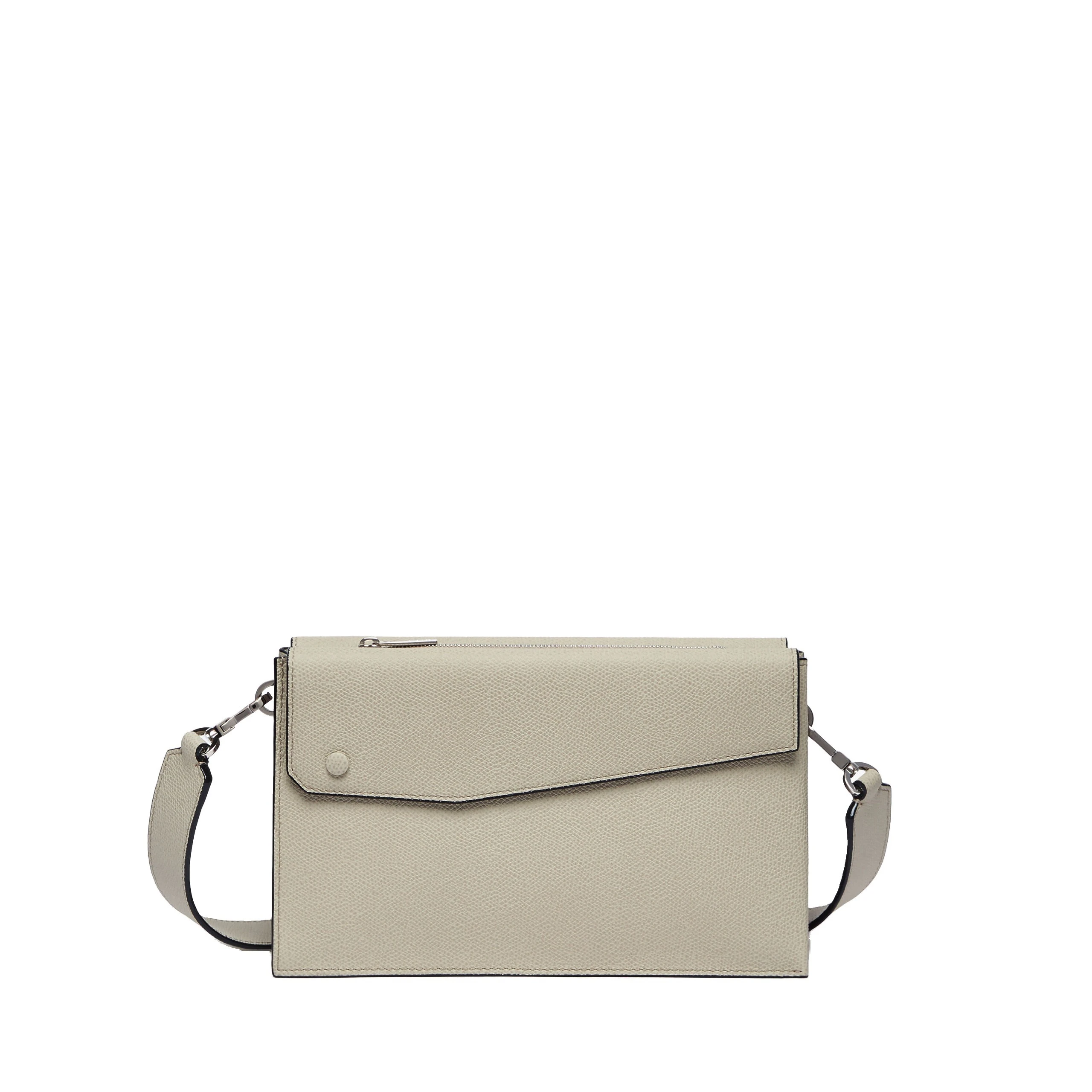 Valextra Pocket Crossbody Bag in Linen Grey Valextra Pocket Crossbody Bag in Linen Grey | Men Bags | Luxury Shoes