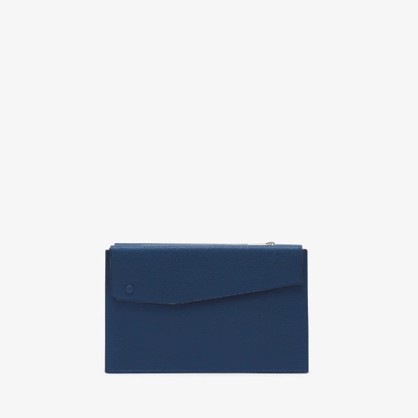 Valextra Pocket Crossbody Bag in Sapphire Blue | Shoulder & Crossbody Bags | Luxury Shoes 