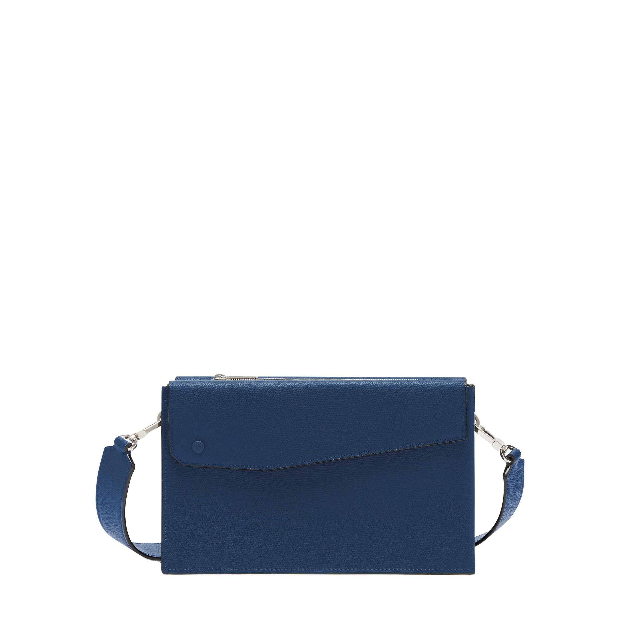 Valextra Pocket Crossbody Bag in Sapphire Blue Valextra Pocket Crossbody Bag in Sapphire Blue | Shoulder & Crossbody Bags | Luxury Shoes