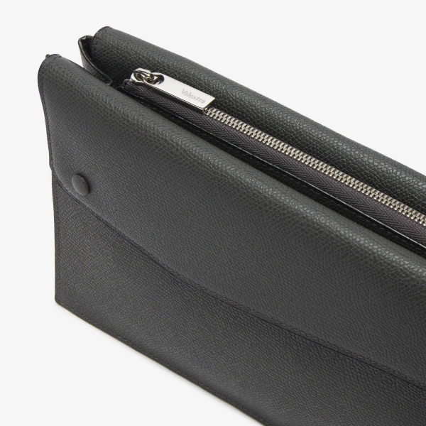Valextra Pocket Crossbody Bag in Smokey Grey | Men Bags | Luxury Shoes 