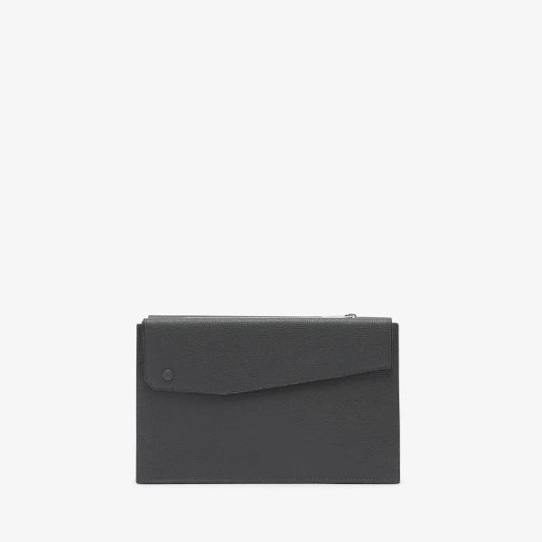 Valextra Pocket Crossbody Bag in Smokey Grey | Men Bags | Luxury Shoes 