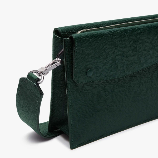 Valextra Pocket Crossbody Bag in Valextra Green | Men Bags | Luxury Shoes 