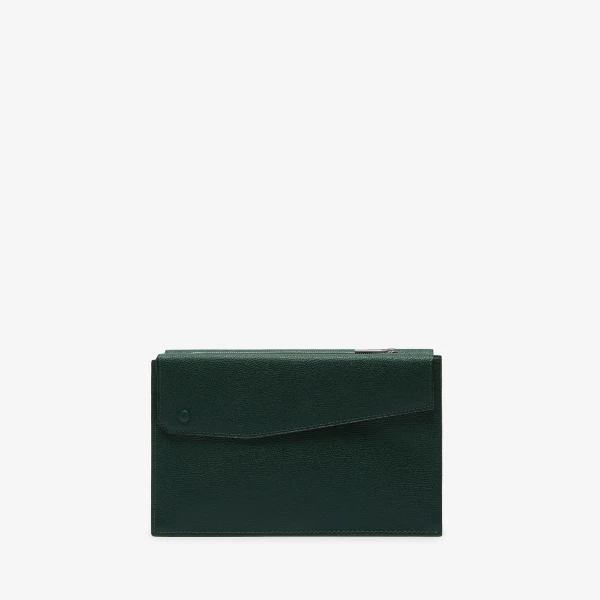 Valextra Pocket Crossbody Bag in Valextra Green | Men Bags | Luxury Shoes 