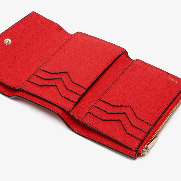 Valextra Pocket Purse 6CC in Crimson Red | Wallets & Purses | Luxury Shoes 