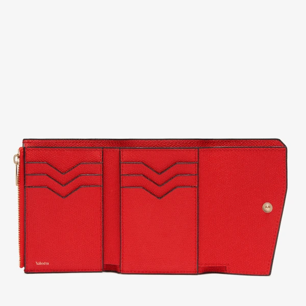 Valextra Pocket Purse 6CC in Crimson Red | Wallets & Purses | Luxury Shoes 