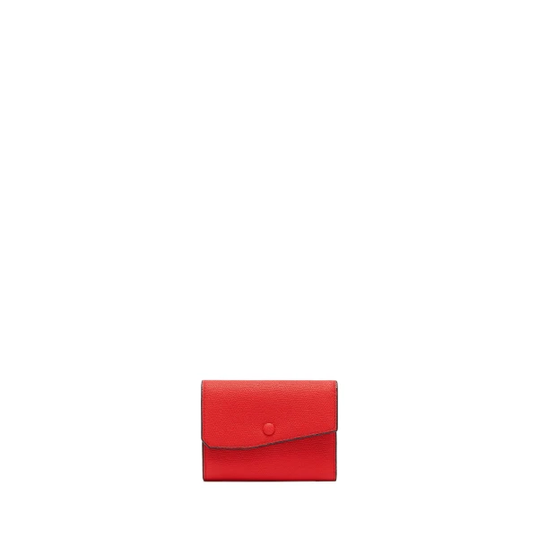 Valextra Pocket Purse 6CC in Crimson Red | Wallets & Purses | Luxury Shoes 