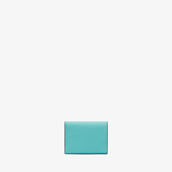Valextra Pocket Purse 6CC in Ocean Blue | Wallets & Purses | Luxury Shoes 