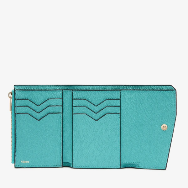 Valextra Pocket Purse 6CC in Ocean Blue | Wallets & Purses | Luxury Shoes 