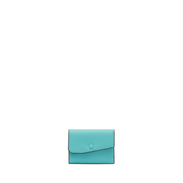 Valextra Pocket Purse 6CC in Ocean Blue | Wallets & Purses | Luxury Shoes 