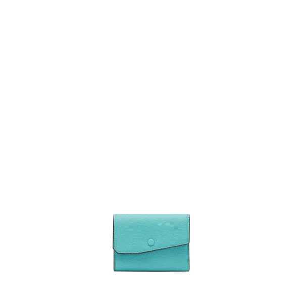 Valextra Pocket Purse 6CC in Ocean Blue | Wallets & Purses | Luxury Shoes 