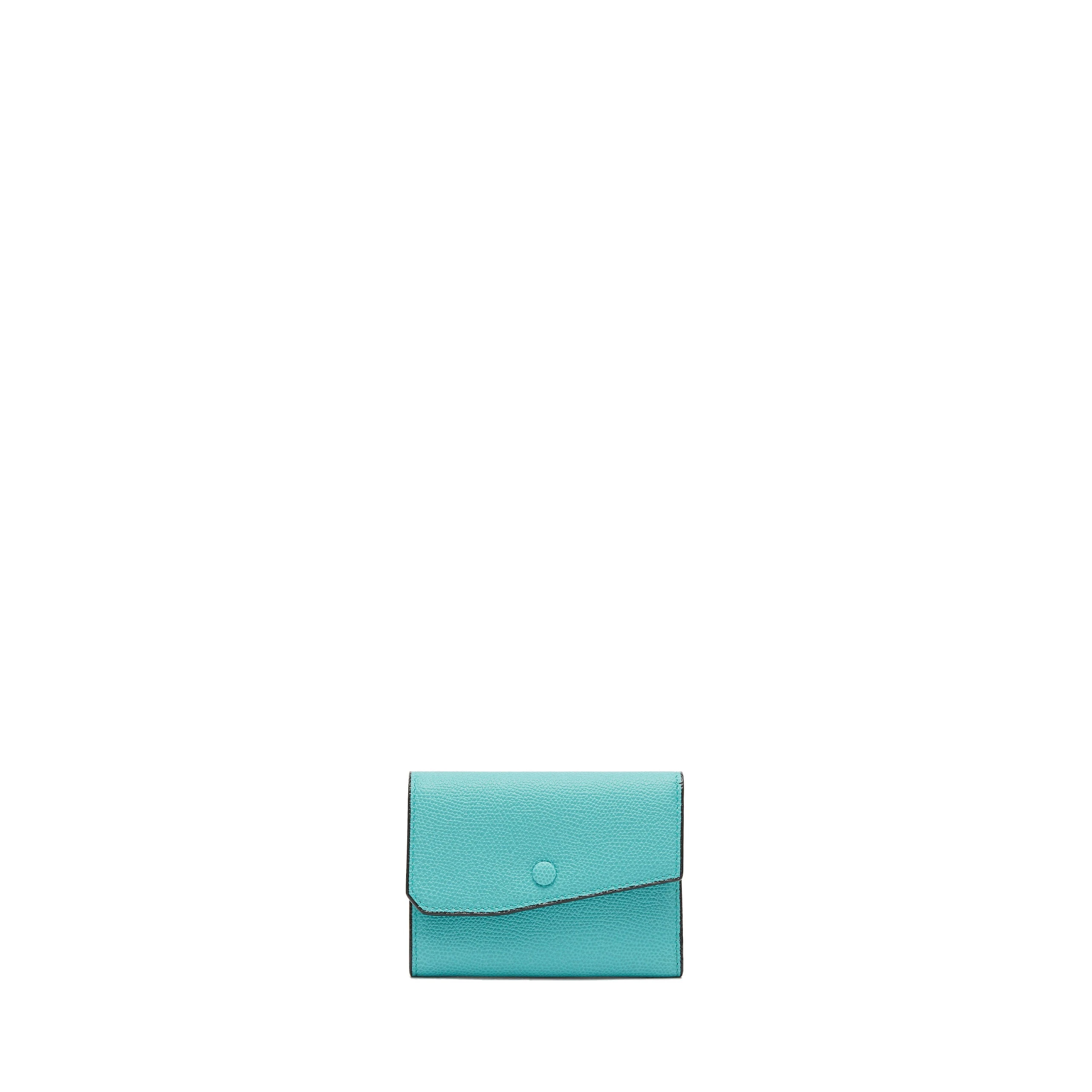 Valextra Pocket Purse 6CC in Ocean Blue Valextra Pocket Purse 6CC in Ocean Blue | Wallets & Purses | Luxury Shoes