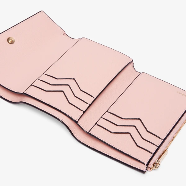 Valextra Pocket Purse 6CC in Peony Pink | Wallets & Purses | Luxury Shoes 