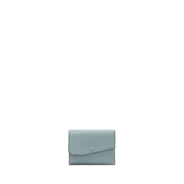 Valextra Pocket Purse 6CC in Smokey Blue | Wallets & Purses | Luxury Shoes 