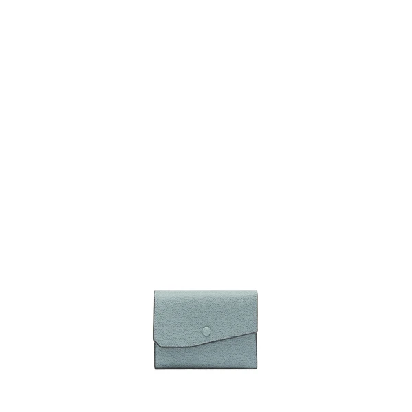 Valextra Pocket Purse 6CC in Smokey Blue | Wallets & Purses | Luxury Shoes 