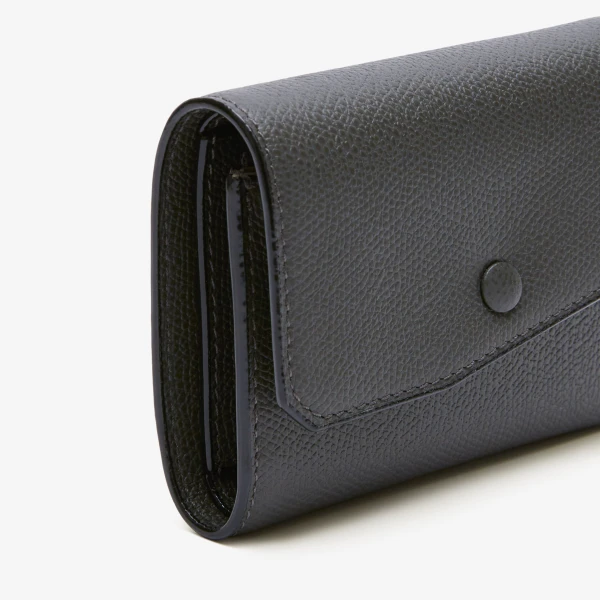 Valextra Pocket Purse 6CC in Smokey Grey | Wallets & Purses | Luxury Shoes 