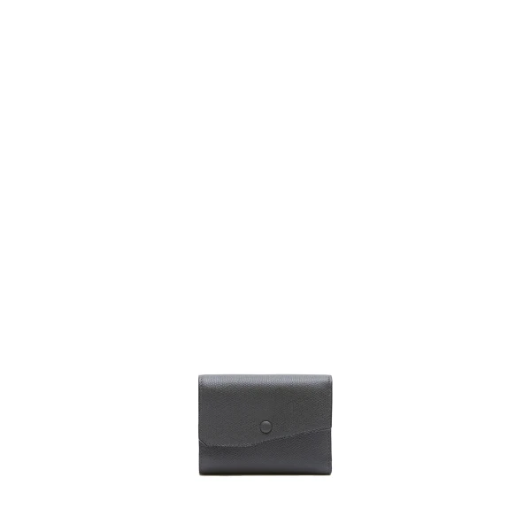 Valextra Pocket Purse 6CC in Smokey Grey | Wallets & Purses | Luxury Shoes 