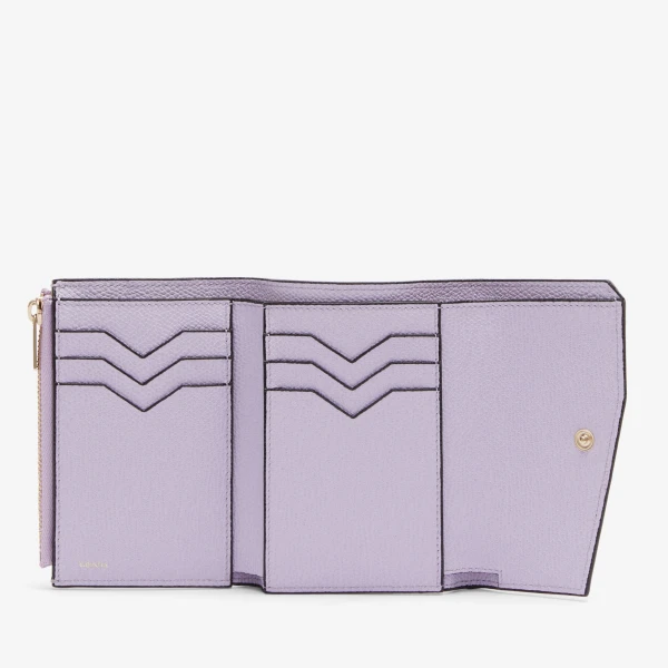 Valextra Pocket Purse 6CC in Wisteria Pink | Wallets & Purses | Luxury Shoes 