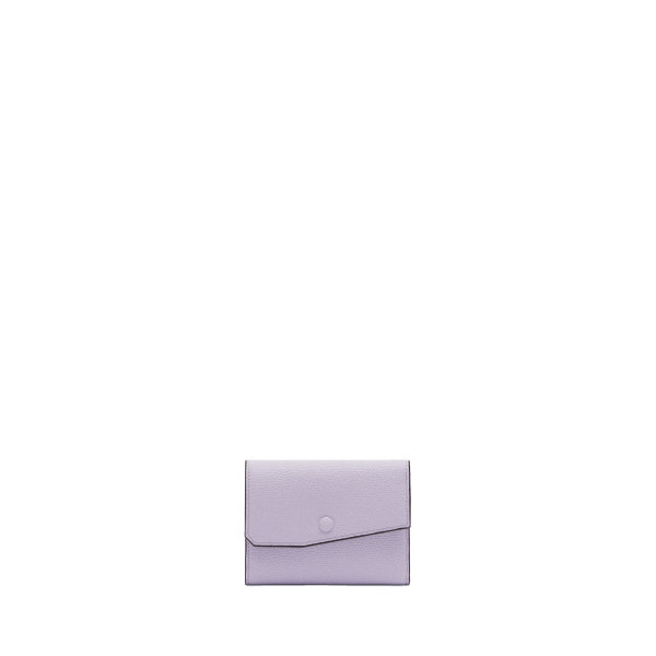 Valextra Pocket Purse 6CC in Wisteria Pink | Wallets & Purses | Luxury Shoes 