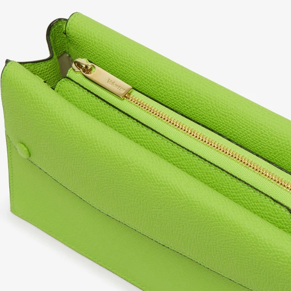 Valextra Pocket Slim Crossbody Bag in Apple Green | Shoulder & Crossbody Bags | Luxury Shoes 