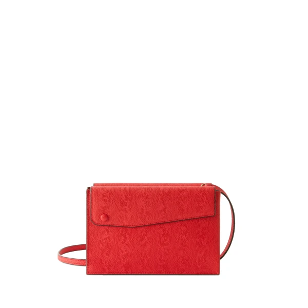 Pocket Slim Crossbody Bag in Crimson Red