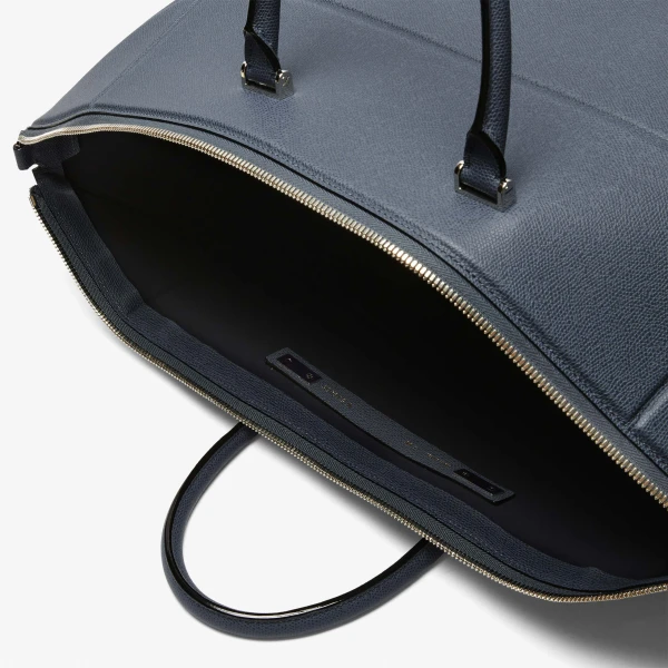 Valextra Polyhedral Travel Bag in Avio Blue | Totes & Top-Handle Bags | Luxury Shoes 