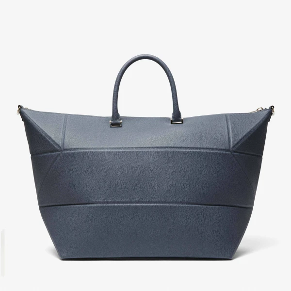 Valextra Polyhedral Travel Bag in Avio Blue | Totes & Top-Handle Bags | Luxury Shoes 