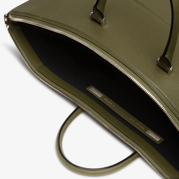 Valextra Polyhedral Travel Bag in Military Green | Totes & Top-Handle Bags | Luxury Shoes 