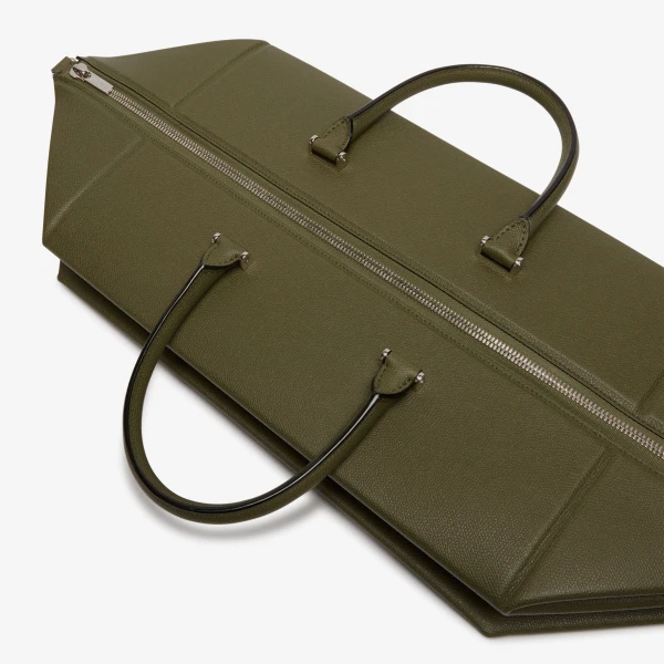 Valextra Polyhedral Travel Bag in Military Green | Totes & Top-Handle Bags | Luxury Shoes 