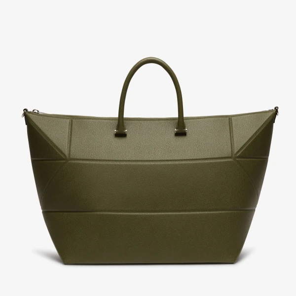 Valextra Polyhedral Travel Bag in Military Green | Totes & Top-Handle Bags | Luxury Shoes 