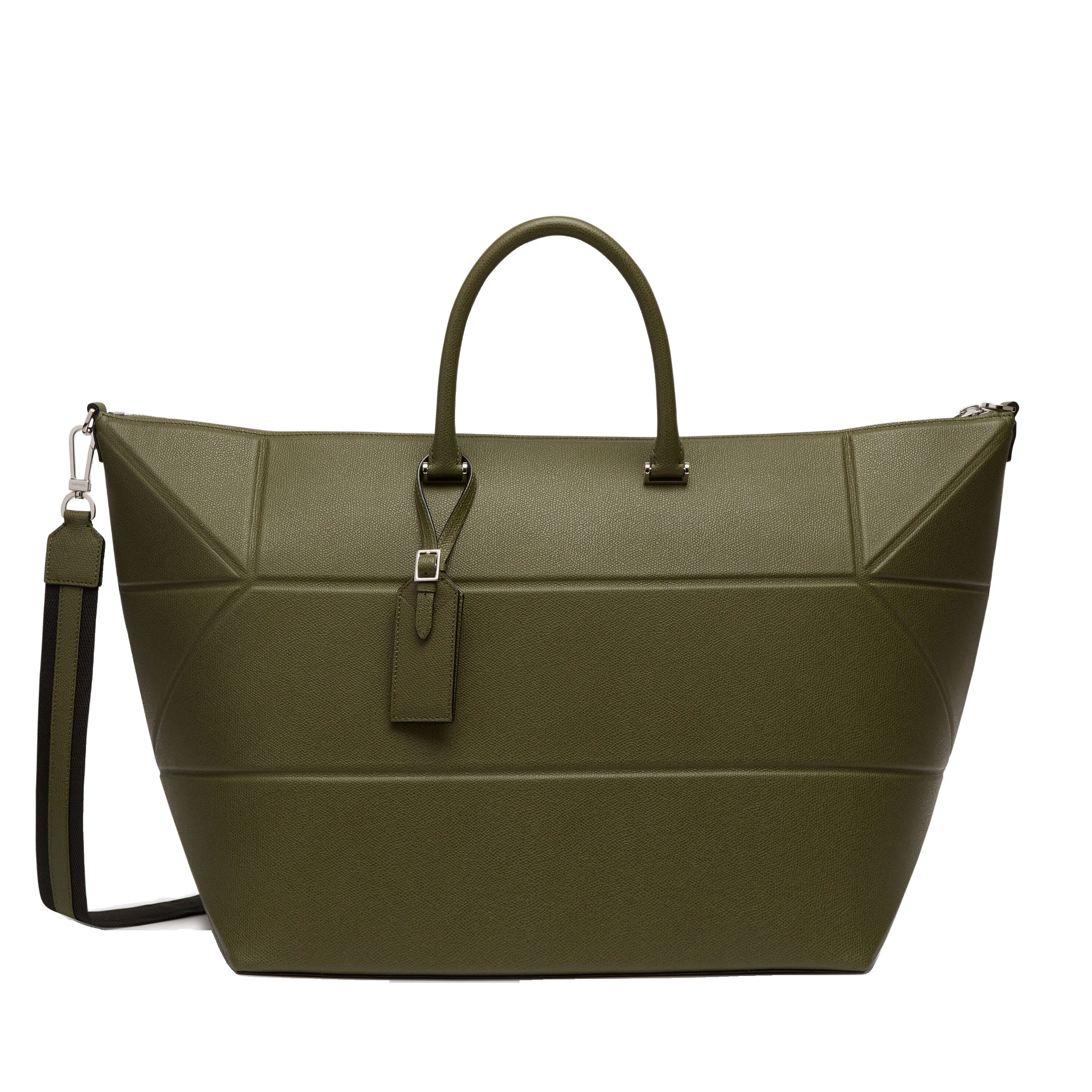 Valextra Polyhedral Travel Bag in Military Green Valextra Polyhedral Travel Bag in Military Green | Totes & Top-Handle Bags | Luxury Shoes