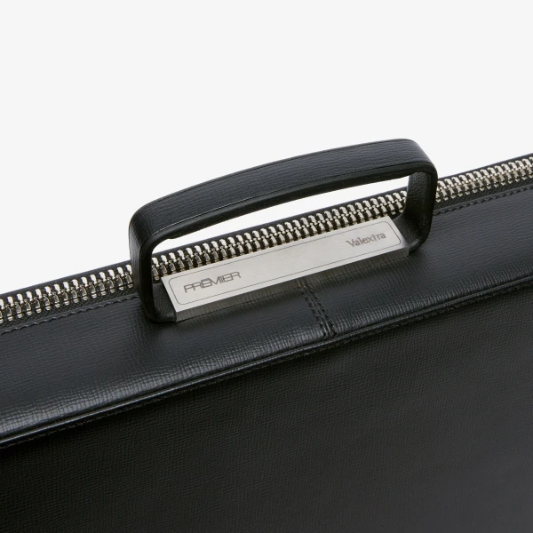 Valextra Premier Briefcase 24H in Black | Men Bags | Luxury Shoes 