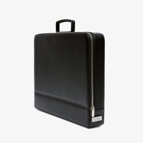 Valextra Premier Briefcase 24H in Black | Men Bags | Luxury Shoes 
