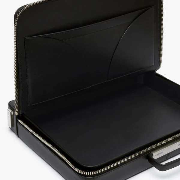 Valextra Premier Briefcase 24H in Black | Men Bags | Luxury Shoes 
