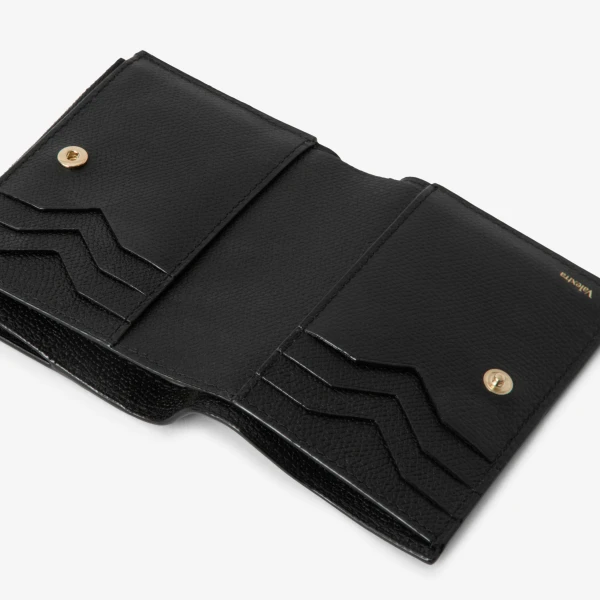 Valextra Purse with Coin Holder 6CC in Black | Wallets & Purses | Luxury Shoes 