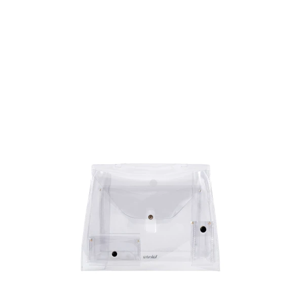 Valextra Raincoat with Pocket Iside Medium in Transparent | Bag Accessories | Luxury Shoes 