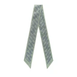 Valextra Silk Band Abstract in Celadon Green and Niagara Blue | Scarves | Luxury Shoes 