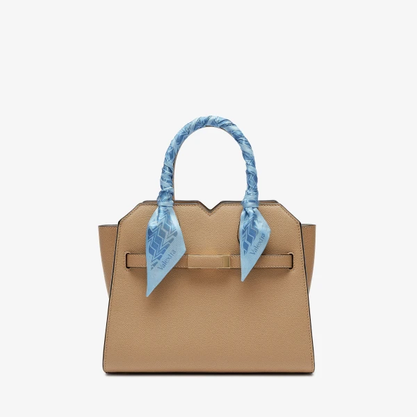 Valextra Silk Band Abstract in Cerulean Blue and Nebula Blue | Scarves | Luxury Shoes 