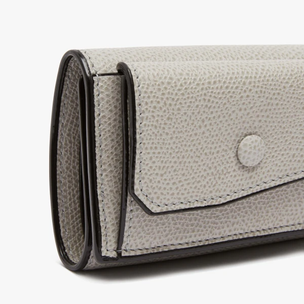 Valextra Small Wallet with Coin Holder in Ash Grey | Wallets & Purses | Luxury Shoes 