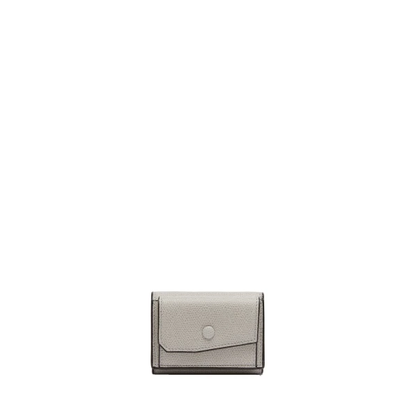 Small Wallet with Coin Holder in Ash Grey