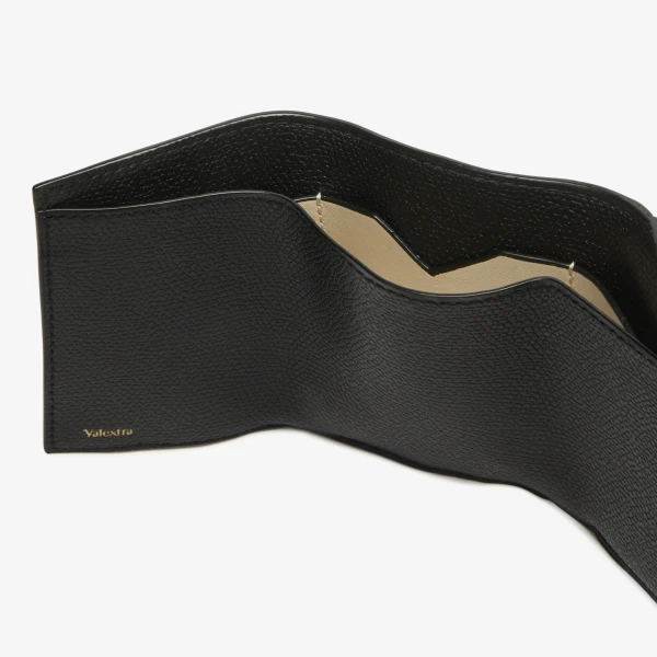 Valextra Small Wallet with Coin Holder in Black | Wallets & Purses | Luxury Shoes 