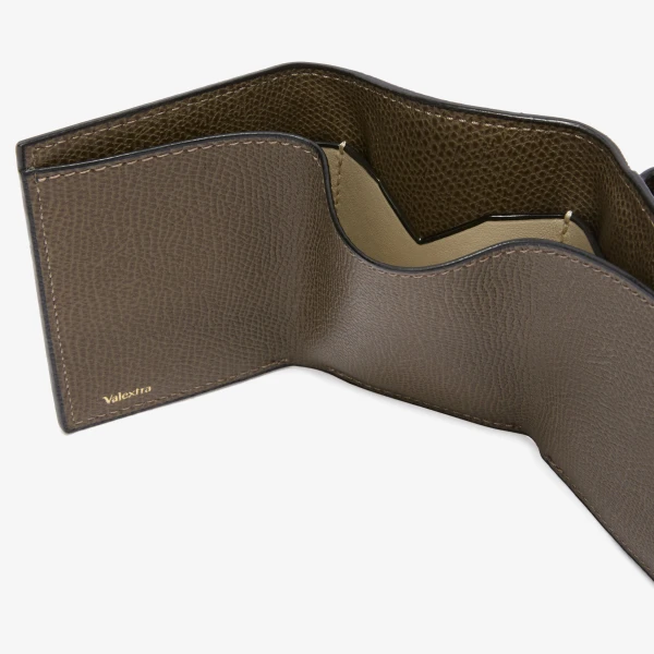 Valextra Small Wallet with Coin Holder in Brown Clay | Wallets & Purses | Luxury Shoes 